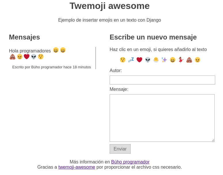 captura djangoemojis