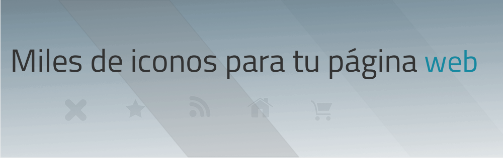 Miles de iconos para tu página web